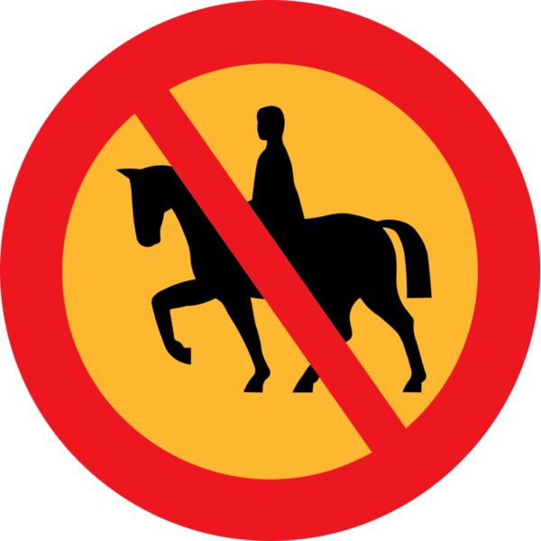 ryanlerch No horse riding sign Thumbnail