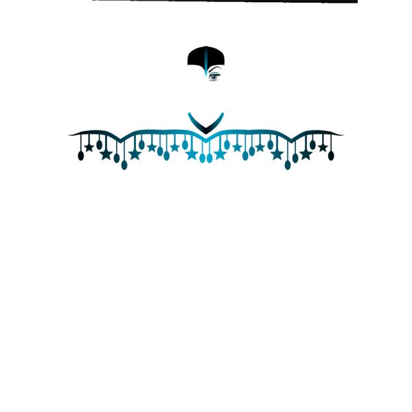 Peacock Girl Border Thumbnail