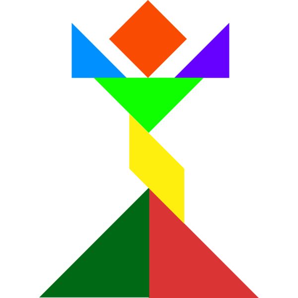 Tangram shape people 41 Thumbnail
