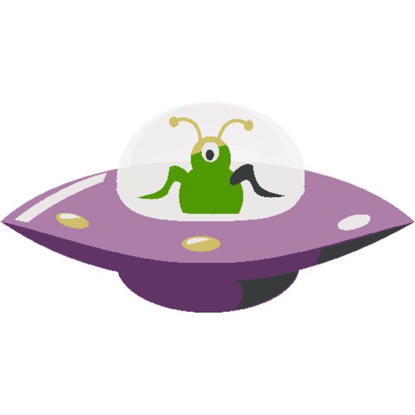 rg1024 UFO in cartoon style Thumbnail