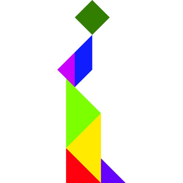 Tangram shape people 43 Thumbnail