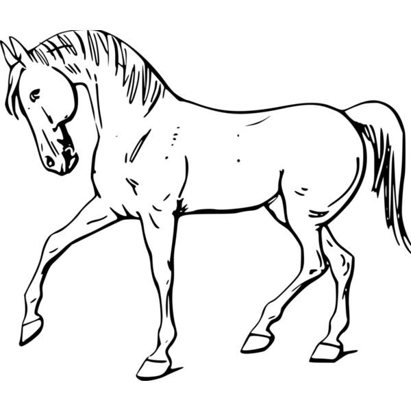 warszawianka Walking horse outline Thumbnail