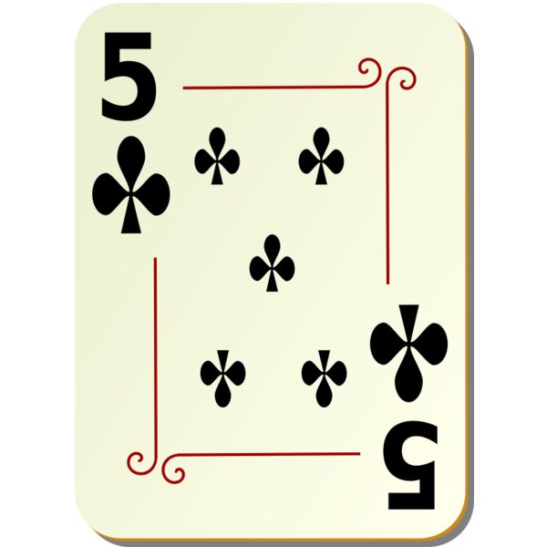 nicubunu Ornamental deck 5 of clubs Thumbnail