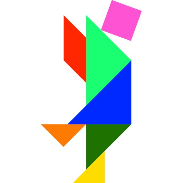 Tangram shape people 27 Thumbnail