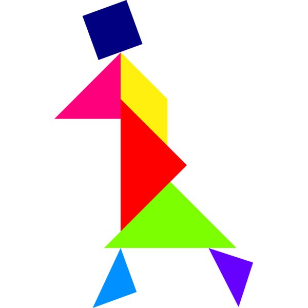 Tangram shape people 16 Thumbnail