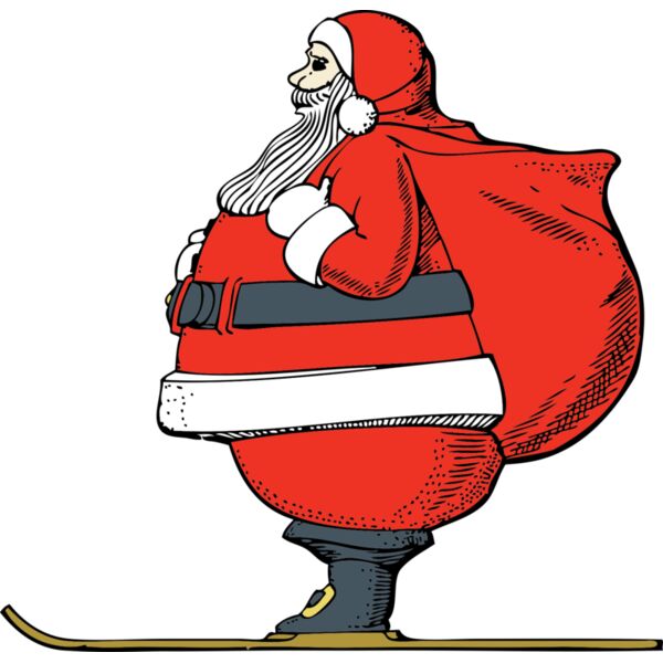 johnny automatic Skiing Santa Thumbnail