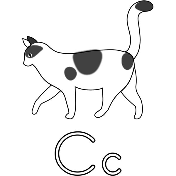 letter C for Cat Thumbnail