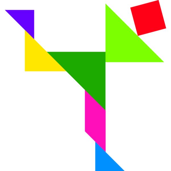 Tangram shape people 35 Thumbnail