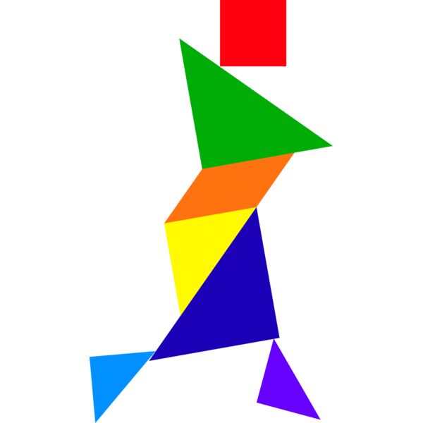 Tangram shape people 76 Thumbnail