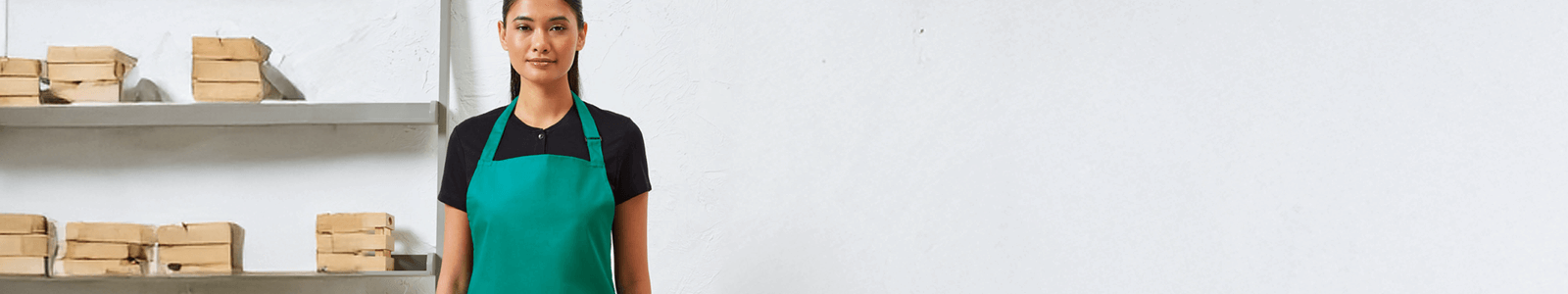 Embroidered Work Aprons with Stitch and Print