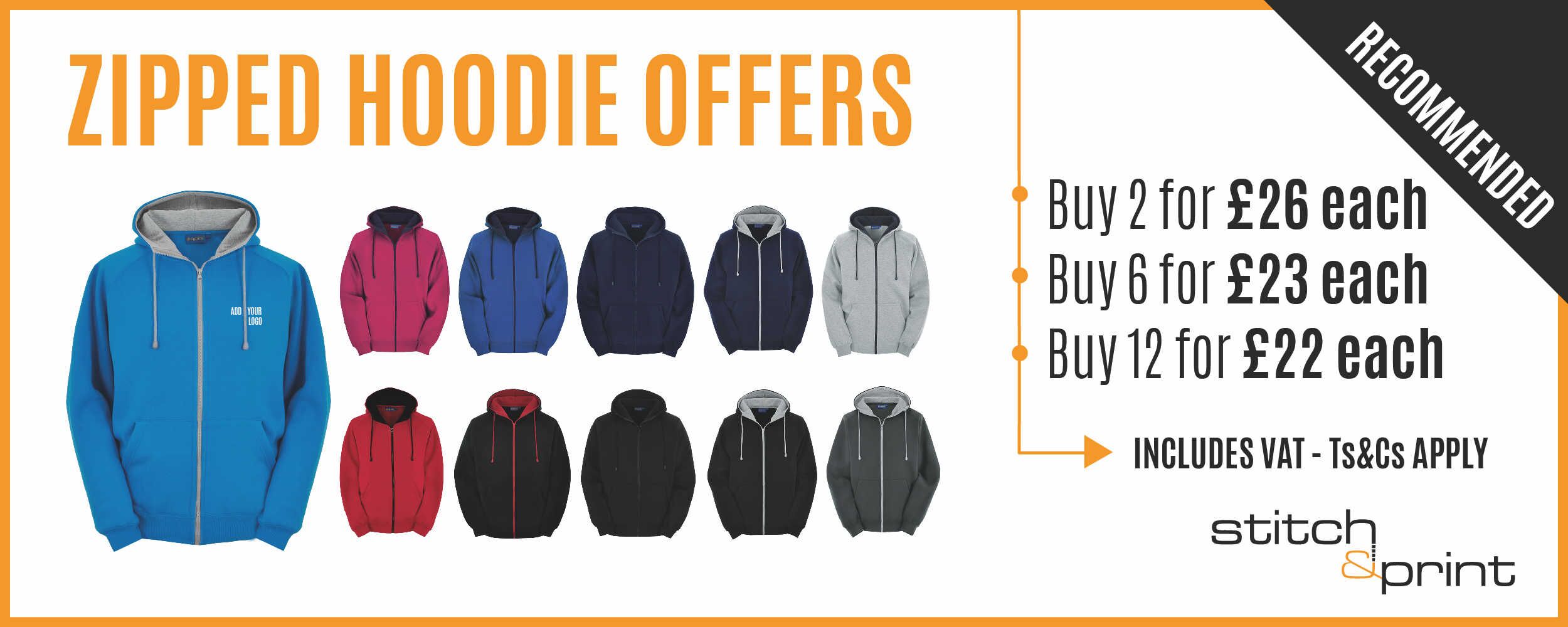Mens  womens hoodies embroidered for work stitch  print