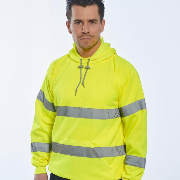 Personalised hi vis shop hoodie