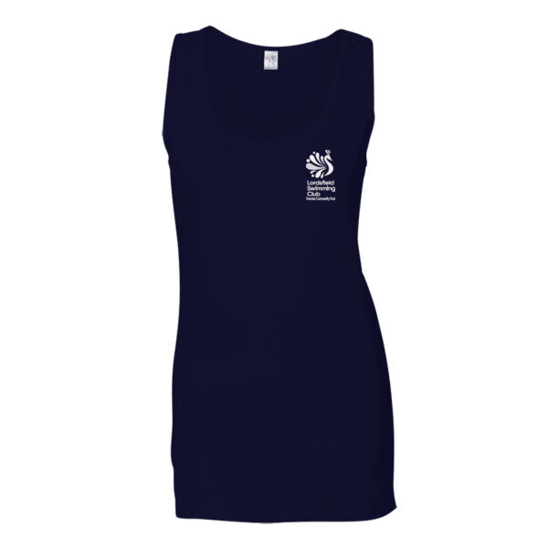 POOL RESCUER ONLY - Lordsfield Swimming Club Ladies SoftStyle Tank Top Thumbnail