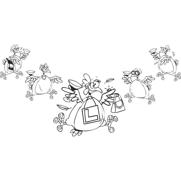 Hen party b/w Thumbnail